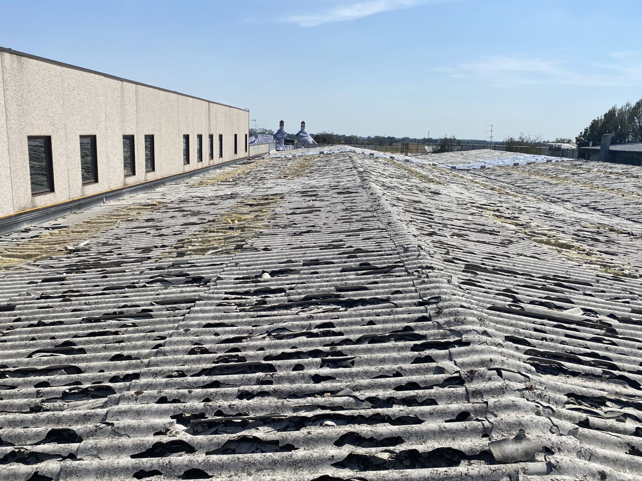 Copertura prima del rifacimento